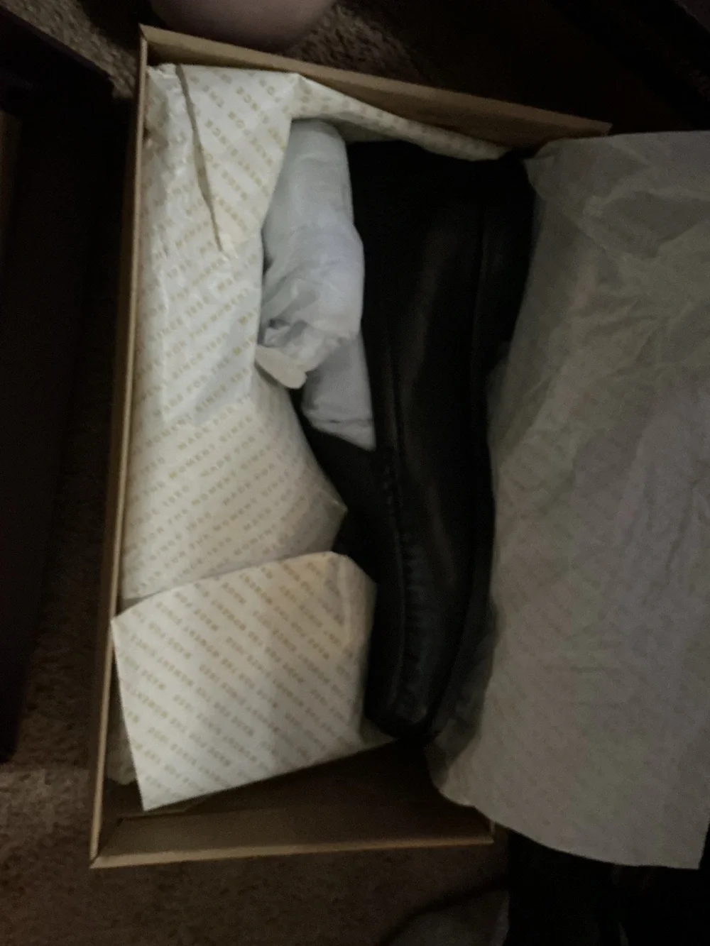 JOHNSTON & MURPHY MEN'S HARRISON VENETIAN BLACK SHEEPSKIN